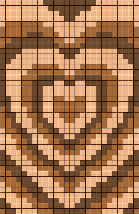 Brown Hearts Perler Bead Pattern | Bead Sprites | Misc Fuse Bead Patterns Among Us Crewmate, Graph Crochet, Fuse Bead Patterns, Easy Pixel Art, Pixel Art Templates, Hama Beads Design, Pattern Maker, Perler Bead Templates, Diy Perler Bead Crafts