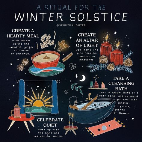 Spirit Daughter’s Instagram post: “Happy Winter Solstice (and summer solstice for those in the Southern Hemisphere). It's an exciting day, find some time to honor the magic…” Celtic Winter Solstice, Yuletide Traditions, Yule 2024, Celtic Wicca, Spirit Daughter, Yule Traditions, Witchy Business, Pagan Traditions, Yule Celebration