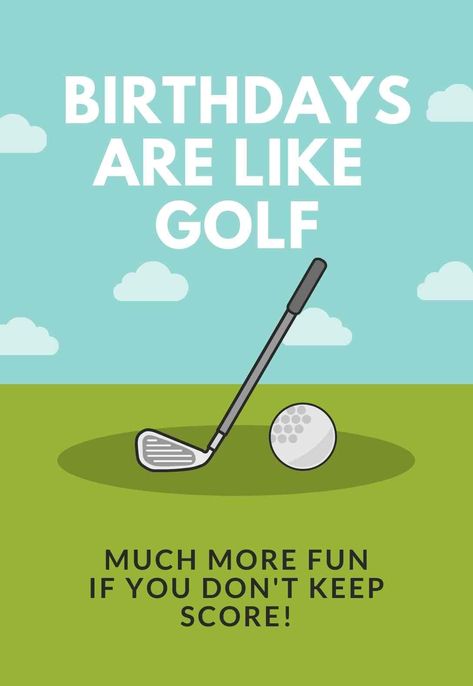 Golf Printable Birthday Cards — PRINTBIRTHDAY.CARDS Happy Birthday Golf, Printable Birthday Cards, Golf Quotes Funny, Free Printable Birthday Cards, Golf Birthday Cards, Printable Sports, Cards For Men, Happy Birthday Man, Birthday Wishes For Him