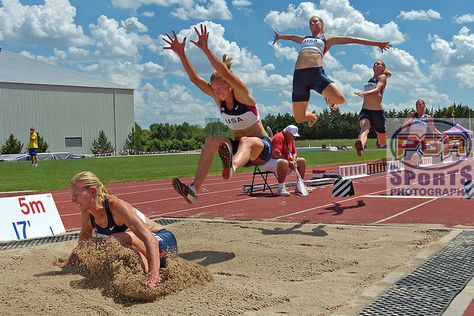 Athletics Long Jump, Long Jump Spikes, Track And Field High Jump, Triple Jump Aesthetic, Long Jump Aesthetic, High Jump Aesthetic, Hurdle Workouts, Long Jump Track, Track Photography