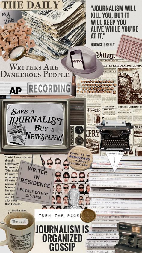 Communications Degree Aesthetic, Journalism Mood Board, Journalism Aesthetic Wallpaper, Mass Media Aesthetic, Media Student Aesthetic, Media Studies Aesthetic, Journalism Aesthetic Writing, Mass Communication Aesthetic, Journalists Aesthetic