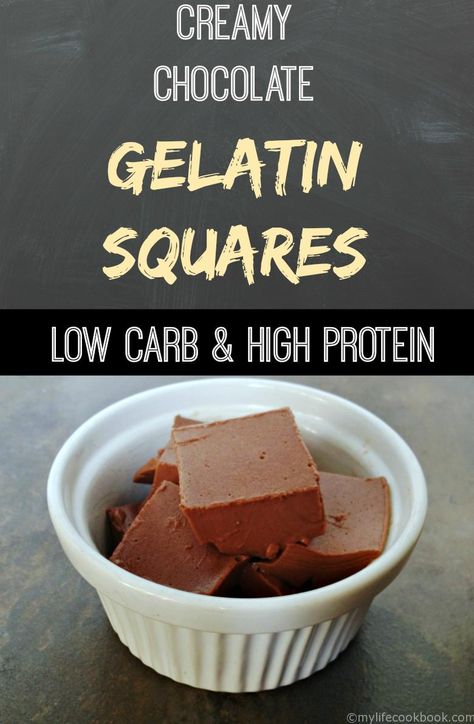 Chocolate Gelatin Squares, Healthy Gelatin Dessert, Keto Gelatin Desserts, Desserts With Gelatin, Chocolate Gelatin Recipes, Protein Gelatin Recipes, Keto Gelatin Recipes, Carnivore Gelatin Recipes, Knox Gelatin Recipes