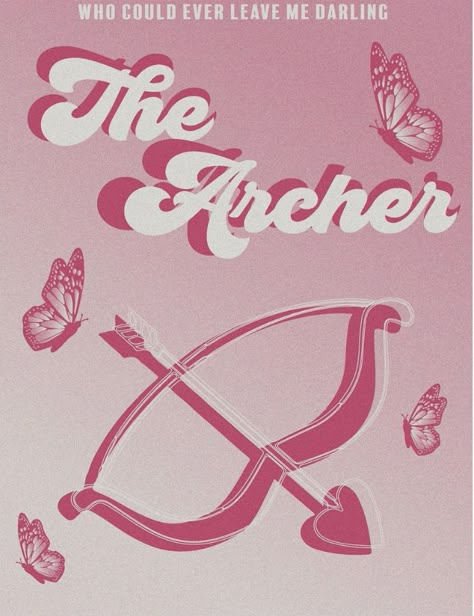 Harry Styles Prints Pink, Taylor Swift Posters For Room, The Archer Poster, The Archer Wallpaper, Taylor Swift The Archer, Archer Taylor Swift, The Archer Taylor Swift, Printable Wall Collage, The Archer