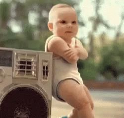 Baby Dance GIF - Baby Dance Music - Discover & Share GIFs Happy Birthday Man Funny, Future Train, Happy Birthday Emoji, Baby Dancing, World Gif, Small Nursery Ideas, Happy Birthday Cat, Funny Baby Gif, Bleach Funny