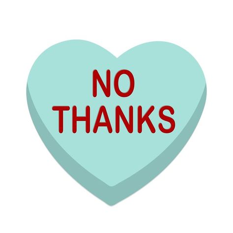 Funny Anti Valentines Day candy heart: No Thanks Anti Valentines Party, Thanks Sticker, Rude Valentines, Valentines Day Candy, Lips Art Print, Driftwood Art Diy, Sticker Design Inspiration, Valentines Inspiration, Anti Valentines