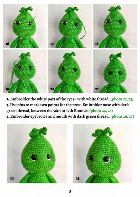 Mr Ginch Crochet pattern Crochet Pattern Grinch, Impkin Crochet Pattern, The Grinch Crochet Free Pattern, Amigurumi Grinch Free Pattern, Grinch Amigurumi Free Crochet, Crochet Grinch Pattern Free, Grinch Crochet Pattern Free, Crochet Grinch Pattern, Grinch Crochet