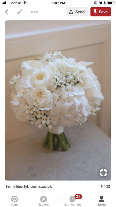 Bridal Bouquet With White Hydrangeas, White Bouquet With Hydrangeas, Wedding Bouquet Hortensia, Bridal Bouquet Hortensia, Bridal And Bridesmaid Bouquets, White Garden Rose Bouquet, Bride Bouquets White Elegant, Wedding Bouquets Hydrangea, Wedding Hydrangeas