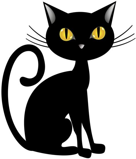 Cat Cartoon Images, Black Cat Clipart, Black Cat Cartoon, Black Cat Png, Black Cat Pictures, Cartoon Black Cat, Black Cat Drawing, Black Cat Illustration, Cat Pictures For Kids