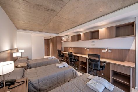 Boarding School Dorm, Student Rooms, Student Hostel, Student Residence, Dormitory Room, Hostels Design, School Building Design, Hostel Room, Dorm Design