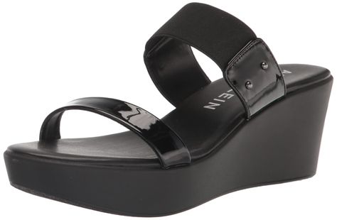 PRICES MAY VARY. Anne Klein Womens Shoes Made from quality materials for durability and long-lasting wear Slip-on design with elasticized side panels for a comfortable and secure fit Padded footbed for added comfort and support during all-day wear Sandal Platform, Kids Luggage, Luxury Store, Wedge Sandal, Side Panels, Platform Wedges, Anne Klein, Wedge Sandals, Shoes Sandals