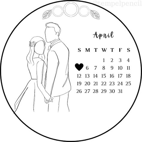 Aesthetic Embroidery Hoop, Embroidery Engagement Pattern, Wedding Calender Hoop Art, Calender Embroidery Designs, Wedding Embroidery Designs, Calender Embroidery Patterns, Wedding Embroidery Hoop Pattern Template, Wedding Hoop Embroidery Pattern, Wedding Embroidery Hoop Pattern