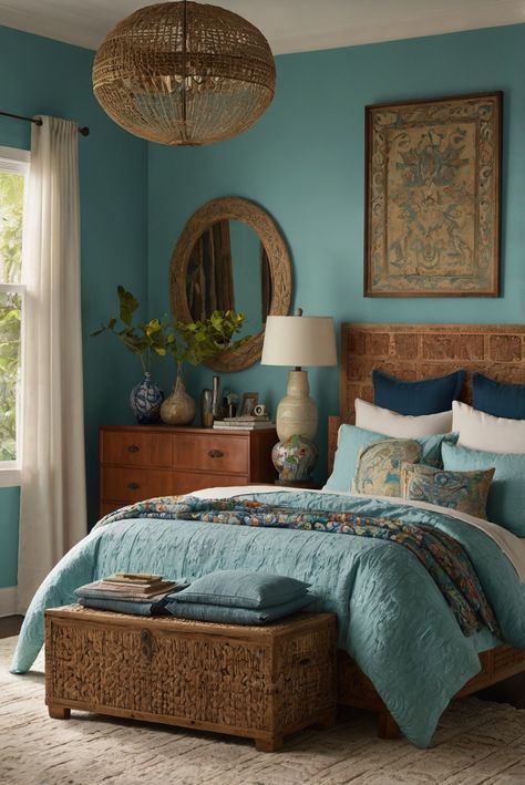 Learn how strategic use of colors can transform your bedroom into a sleep haven. Discover the secrets to enhancing rest and relaxation.
#ad  


#Colortrend
#wallpaint2024
 #color2024
 #DIYpainting
 ##DIYhomedecor
 #Fixhome Light Blue Boho Bedroom, Choosing Bedroom Colors, Blue Boho Bedroom Ideas, Blue Boho Bedroom, Modern Coastal Bedroom Ideas, Boho Bedroom Ideas, Boho Style Bedroom, Bedroom Decor Inspiration, Serene Bedroom