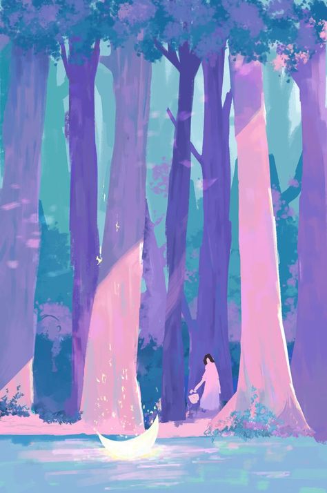 Wallpaper Aesthetic Anime, Wallpaper Collage, Arte Sketchbook, Fantasy Art Landscapes, 판타지 아트, Dreamy Art, Environment Concept Art, Scenery Wallpaper, Wallpaper Aesthetic