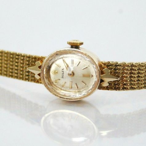 Vintage Ladies Rolex 1401 14K Yellow Gold Manual Wind Watch 17J Vintage Rolex Women, Gold Rolex Women, Rolex Diamond, Rolex Watches Women, Rolex Women, Vintage Watches Women, Gold Rolex, Vintage Rolex, Rolex Oyster Perpetual