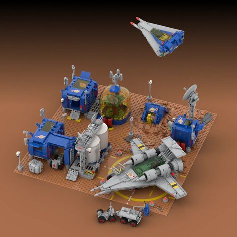 LEGO IDEAS - 🚀 Unleash your imagination: Build your dream space base! - Next Generation Classic Space Base Lego Classic Space Moc, Ice Planet, Futuristic Vehicles, Lego Inspiration, Classic Lego, Lego News, About Space, Lego Space, Lego Builds