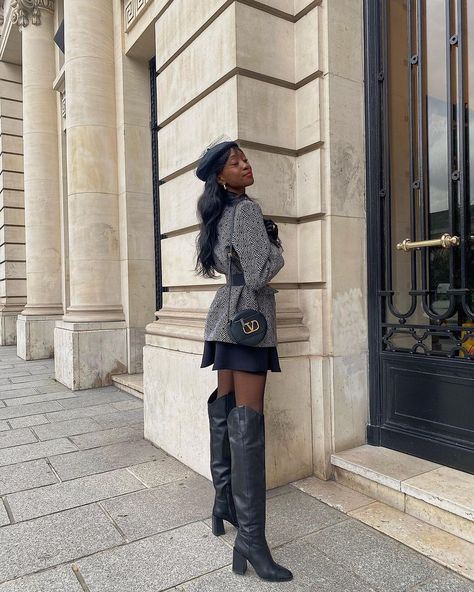 Emmanuelle Koffi on Instagram: “I feel so vintage 🖤” Black Skirt Outfit, Black Skirt Outfits, Black Femininity, Outfit Looks, January 25, Girl Inspiration, Money Aesthetic, Old Money Aesthetic, Outfit Inspo Fall