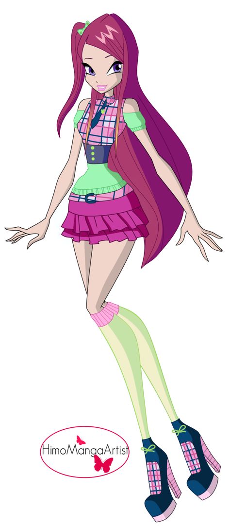 Winx Club Roxy 7th season outfit by HimoMangaArtist Winx Club Roxy, Winx Cosplay, Klub Winx, Fall Fashion Skirts, Roxy Dress, Snow Outfit, Club Style, Winx Club, Club Outfits