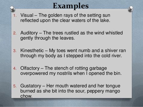 Imagery Imagery Writing, Imagery Poems, Imagery Examples, Example Of Poem, Fanfic Writing, Youtube Ideas, 7th Grade Ela, Character Study, Year 2