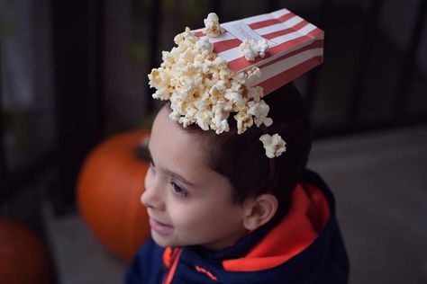 Popcorn Headband, Fancy Dress Competition, Crazy Hat Day, Silly Hats, Hair Flyer, Easter Hairstyles For Kids, Hat Day, Wacky Hair Days, Crazy Hats