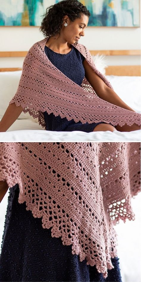 Prayer Shawl Crochet Pattern, Shawlette Pattern, Crochet Prayer Shawls, Crochet Shawl Free, Crocheted Shawl, Crochet Lace Shawl, Crochet Scarf Pattern Free, Crochet Shawl Pattern Free, Crochet Shawls And Wraps