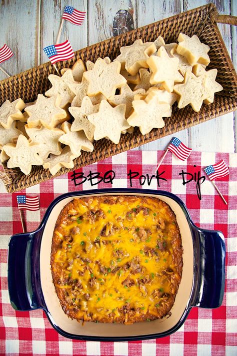 BBQ Pork Dip | Plain Chicken® Pulled Pork Dip, Pork Dip, Bbq Dip, Sauce Cheddar, Party Dip, Plain Chicken, Bbq Sauce Homemade, Tailgate Food, Homemade Bbq