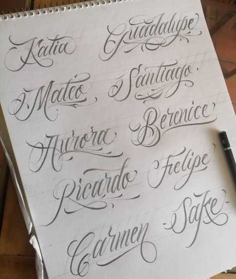 Chicano Tattoos Lettering, Tattoo Name Fonts, Tattoo Lettering Alphabet, Optical Illusion Tattoos, Illusion Tattoos, Tattoo Fonts Alphabet, Line Tattoo Ideas, Tattoo Fonts Cursive, Lettering Styles Alphabet