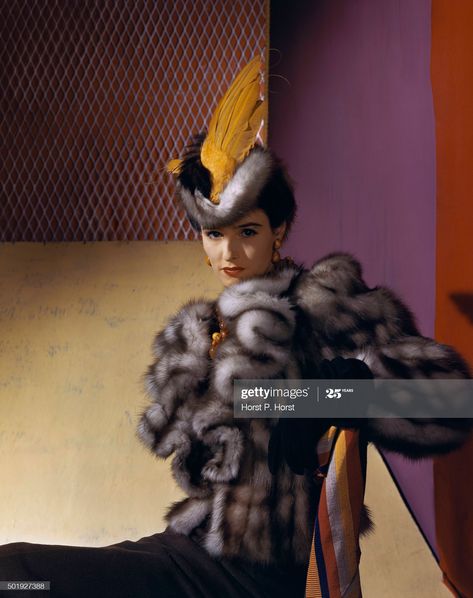 News Photo : Babe Paley wearing 1870 be-winged marten hat and... Getty Images Photographs, Babe Paley, Horst P Horst, Sarah Moon, Truman Capote, Paolo Roversi, Spring Denim, Ryan Murphy, Cecil Beaton