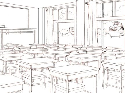 School Reference Background, School Manga Background, Manga Background Reference, Screentones Manga, Manga Backgrounds, Manga Background, Manga School, Classroom Background, Manga Poses