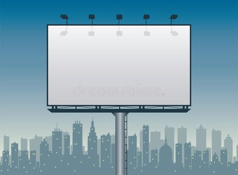 City Billboard. High details vector illustration of billboard and the city , #spon, #High, #details, #City, #Billboard, #billboard #ad Billboard Drawing, City Billboard, Building References, Drunken Master, Valentine Mailbox, Food Flyer, Best Nature Images, Background Drawing, City Illustration