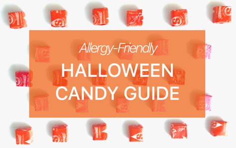 Allergy-Friendly Halloween Candy Guide — SPOKIN - The Easiest Way to Manage Food Allergies Nut Free Halloween Candy, Nut Free Candy, Allergy Friendly Halloween, Sour Punch Straws, Gluten Free Halloween, Junior Mints, Allergen Free Recipes, Online Candy Store, Peanut Allergy