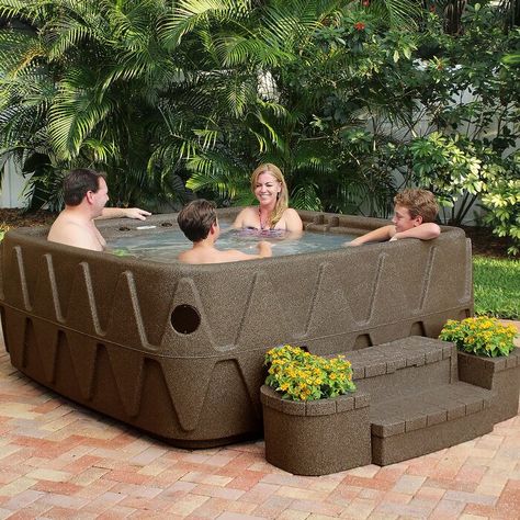 Plug And Play Hot Tub, Relaxing Backyard, Inflatable Hot Tubs, Water Purification System, Foam Insulation, Water Filtration, Relax Time, Plug And Play, Heating Systems