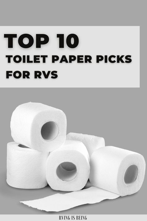 RV-friendly toilet paper is specifically made to break down quicker and more completely than standard bath tissue. Check out these top products created special for RV use. Rv Toilet Paper, Rv Toilet, Flush Toilet, Rv Stuff, Rv Travel, Rv Living, Toilet Paper, Rv, Top 10