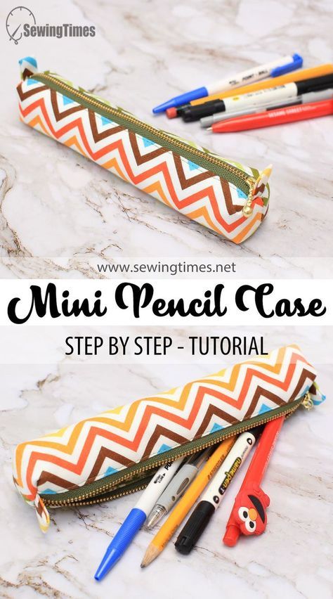 Pencil Case Diy Tutorial, Pen Case Diy, Pencil Pouch Pattern, Diy Crafts Pencil Case, Pencil Pouch Diy, Pencil Case Tutorial, Pencil Case Sewing, Pencil Case Pattern, Diy Pouch