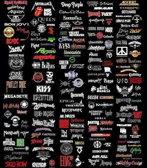 Gonna get a shirt like this with a lot of band names on the back! Heavy Metal Shirts, Billy Joe Armstrong, Arte Heavy Metal, Steve Miller, The Scorpions, Metal Shirts, Stevie Ray Vaughan, Evanescence, New Rock