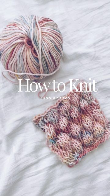 Bubble Stitch, Bubble Stitch Knitting, Knitting Pearl Stitch, Bubble Knit Stitch, How To Knit The Bubble Stitch, Knitted Bubble Pattern, Fix Dropped Stitch Knitting, Knit Stockings, Creative Knitting