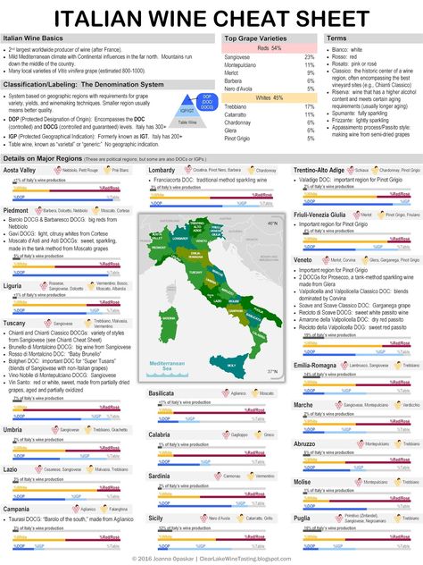 Wine Cheat Sheet, Wine Infographic, Wine Region Map, Wine Basics, Wine Chart, Wine Facts, Speak Italian, Wine Map, Wine Knowledge