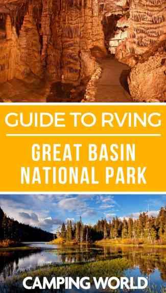 Great Basin National Park is a secret gem in the national park system, with 5,000-year-old trees, mountain peaks, a glacier, and over 40 caves to investigate. Plan your vacation with our guide to RVing Great Basin National Park! #greatbasin #national park #rvtrip #rvvacation #campingtrip #rvlife #rvcampers #rvliving #camper #camping #camperlife #happycamper Great Basin National Park, National Park Camping, Great Basin, Camper Camping, Camping Guide, Guest Ranch, Camping Locations, Camping World, Nature Trail