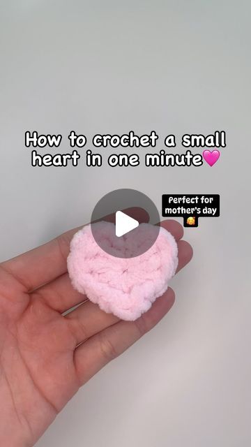 Things To Crochet Without Stuffing, Yarn For Plushies, Crochet Patterns For Mothers Day, Easiest Thing To Crochet For Beginners, How To Crochet A Heart Tutorials, How To Crochet Toys For Beginners, Easy Heart Crochet Pattern, Things To Crochet Under 10 Minutes, Crochet Heart Easy