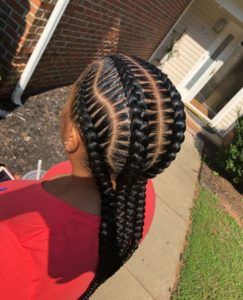 Stitch Braids Styles   #Stitchbraids #Blackbraids #protectivehairstyles #braids Side Braid Hairstyles, Feed In Braids Hairstyles, Braids Styles, Hot Hair Colors, African Hair Braiding Styles, Stitch Braids, Girls Hairstyles Braids, Hair Styles 2017, Cornrow Hairstyles