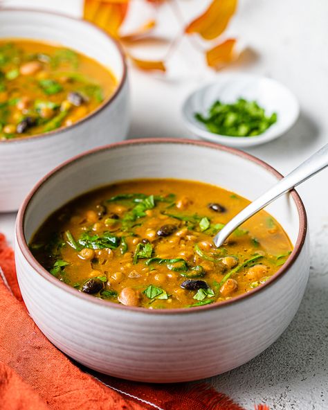 Pumpkin Lentil Soup, Pumpkin Carrot Soup, Pumpkin Lentil, Black Lentils, Dried Lentils, Mild Salsa, Carrot Soup, Fresh Salsa, Pumpkin Soup