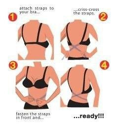 How to convert your bra for tops and dresses with low backs How To Make A Regular Bra Into A Push Up, Low Back Bra, Girl Hacks, Mode Tips, Astuces Diy, Handy Dandy, Ushuaia, Creation Couture, Bra Straps