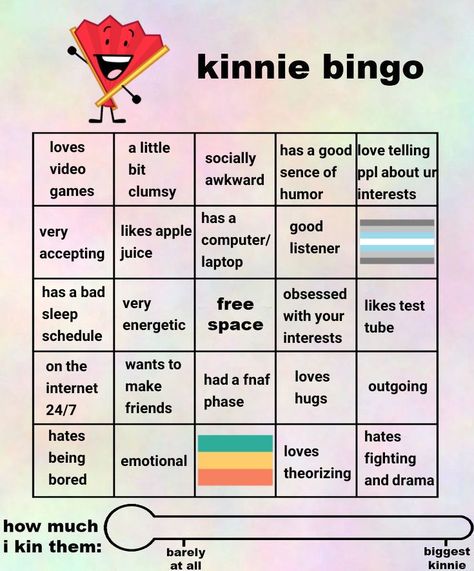 template by @strawberrymilkxoxo Kinnie Bingo, Bingo Sheets, Friend Jokes, Bingo Board, Inanimate Insanity, When Im Bored, Pinterest Templates, Meme Template, Im Bored