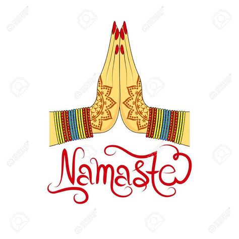 Namaste Hands Drawing, Hands Drawing Tattoo, Henna Logo, Praying Hands Clipart, Celtic Band Tattoo, Namaste Symbol, Namaste Hands, Best Diwali Wishes, Drawing Tattoo Ideas