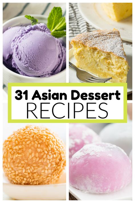 Desserts That Go With Hibachi, Quick Asian Desserts, Vegan Asian Dessert Recipes, Semi Sweet Desserts, Asian Bakery Recipe, Asian Deserts Recipe, Asian Deserts Easy, Subtle Asian Baking, Cantonese Desserts