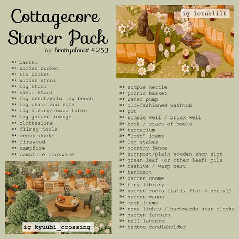 Cottagecore Items, Cottage Core Animal Crossing, Cottagecore Animals, Cottagecore Ideas, Cottagecore Animal Crossing, Tiny Library, Acnh Cottagecore, Country Fences, Garden Wagon