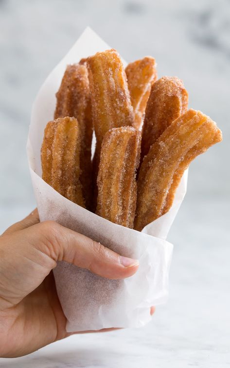 These are the best churros! Crispy on the outside, soft and tender on the inside. Includes step by step photos and tips so you can perfect them! Churro Recipe, Churro Bites, Homemade Churros, Churros Recipe, Best Air Fryers, Cooking Classy, Dipping Sauce, Nutella, Mexican Food Recipes