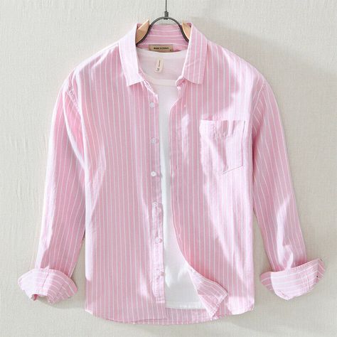 Product Description * Item: Men Simple Vertical Stripes Youth Tops Casual Fashion Long Sleeve Cardigan Shirt * Condition: 100% Brand New * Color: White   Light Blue   Yellow   Pink  * Size:Asian M-3XL * Package:1pc Shirt (without any accessories ）    Please note: 1.Please allow a little error due to manual measurement. 2.The color maybe a little difference because of the light,screen reflection etc. 3.If you are not sure what size to choose, you can tell us your height and weight, we will recomm Pink Shirt Men, Vertical Striped Shirt, Light Blue Cardigan, Oc Stuff, Mohsin Khan, Business Casual Shirts, Clothes Men, Womens Dress Suits, Men Wear