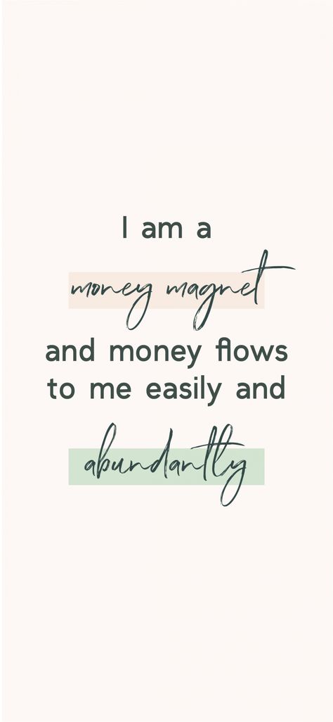 Money Affirmations Law Of Attraction Money Wallpaper, I Am A Money Magnet Wallpaper, Money Magnet Wallpaper, Money Attraction Wallpapers, Law Of Attraction Wallpaper, Money Comes To Me, Money Flows To Me, Creative Instagram Names, Financial Affirmations