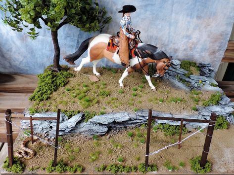 https://flic.kr/p/2c7SgPu | Diorama ranch scene Breyer Horse Diorama, Breyer Horses Scenes, Horse Diorama, Horses Tack, Horse Tack Rooms, Schleich Horses, Horse Animation, Western Pleasure Horses, Bryer Horses