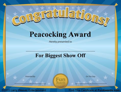 Funny Award Certificates - 101 Funny Certificates to Give Family ... Fun Awards For Employees, Funny Office Awards, Funny Employee Awards, Funny Award, Funny Awards Certificates, Funny Certificates, Staff Awards, Office Awards, Funny Awards